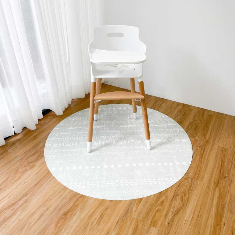 Tribal Design Bio-Degradable High Chair Leather Round Mat