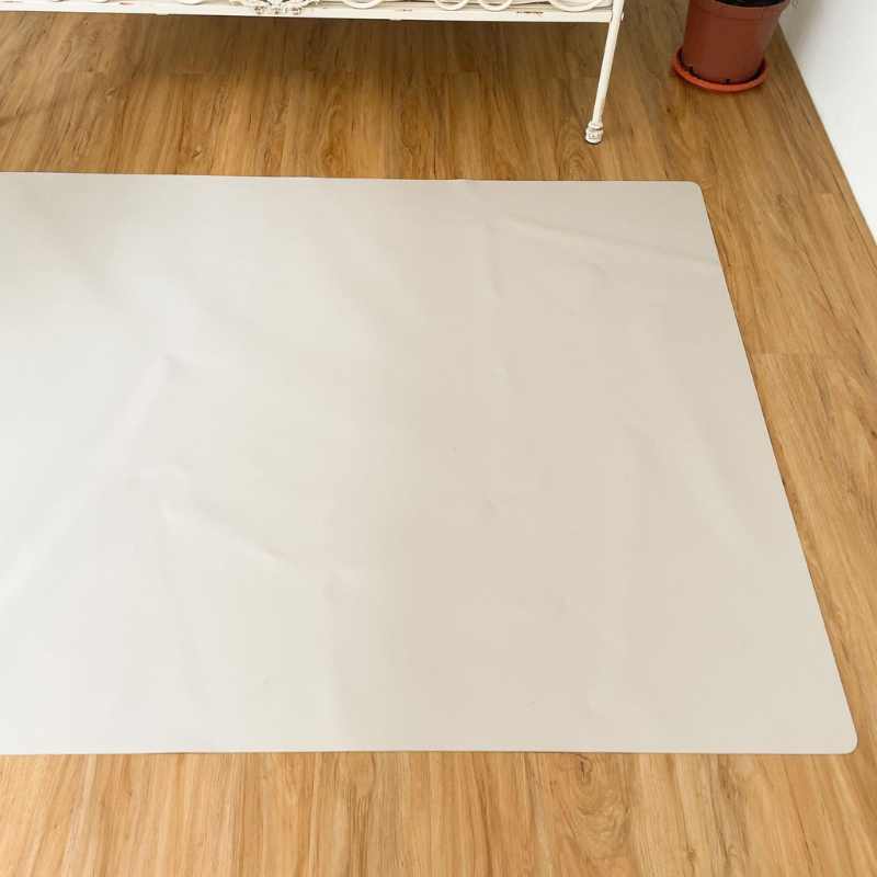 Solid Color Bio-Degradable Portable Leather Floor Mat