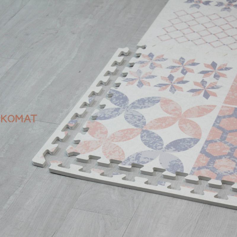 Moroccan Geometric Pattern Non-Toxic EVA Foam Puzzle Floor Mat