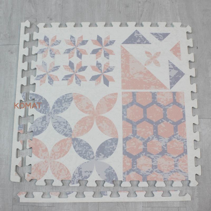 Moroccan Geometric Pattern Non-Toxic EVA Foam Puzzle Floor Mat