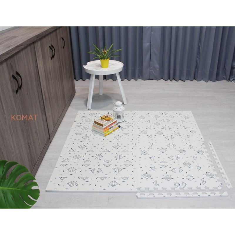 Nordic Geometry Pattern Custom Design EVA Floor Puzzle Exercise Mat