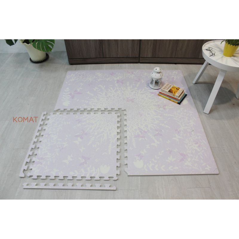 Elagent Lavender Rug Look EVA Soft Floor Tile For Babies