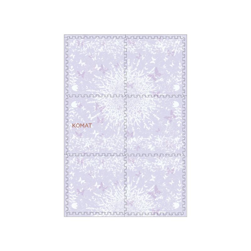 Elagent Lavender Rug Look EVA Soft Floor Tile For Babies