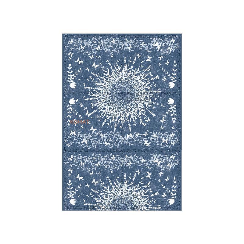 Spring Flowers Pattern EVA Foam Flooring Mat For Home Decor