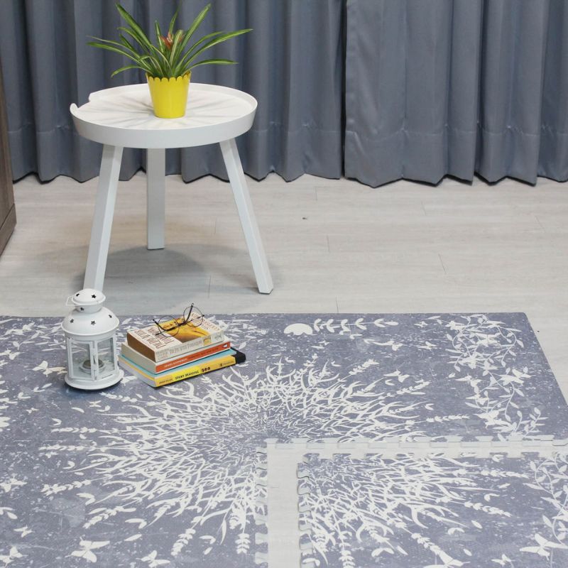 Spring Flowers Pattern EVA Foam Flooring Mat For Home Decor