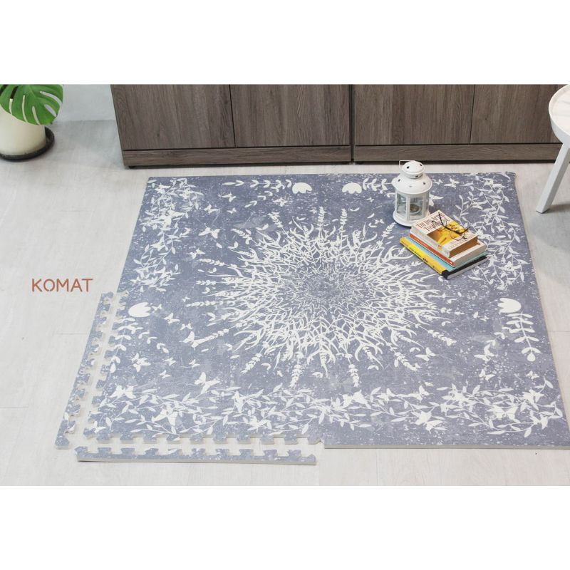 Spring Flowers Pattern EVA Foam Flooring Mat For Home Decor