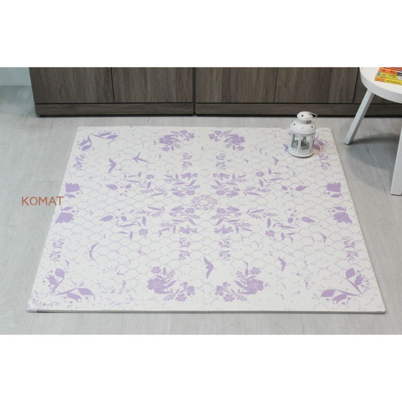 Purple Spring Ivy Non-Toxic EVA Puzzle Flooring Tiles