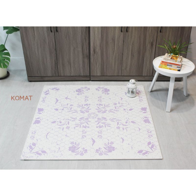 Purple Spring Ivy Non-Toxic EVA Puzzle Flooring Tiles