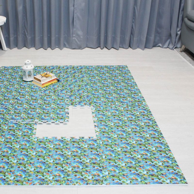 Water Ripple Seamless Pattern Home Fitness Workout Play Mat For Baby