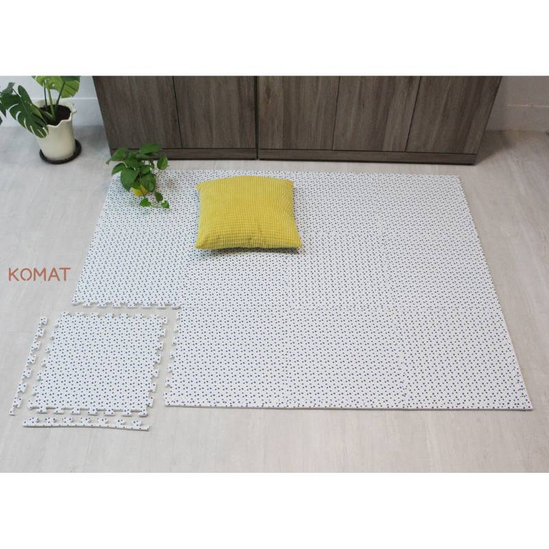 Cute Polka Dot Pattern EVA Soft Foam Foot Mat For Home