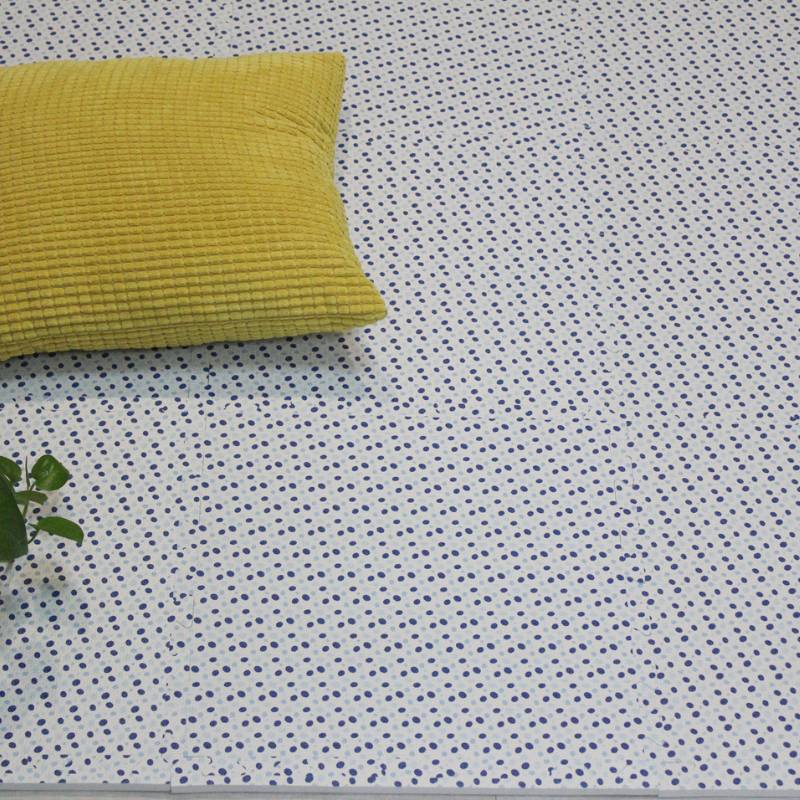 Cute Polka Dot Pattern EVA Soft Foam Foot Mat For Home