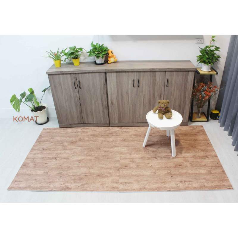 Western Hemlock Wood Grain Custom Plastic Wood Floor Mat