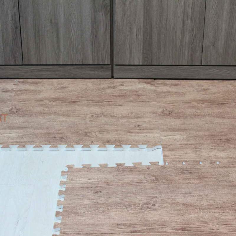 Western Hemlock Wood Grain Custom Plastic Wood Floor Mat