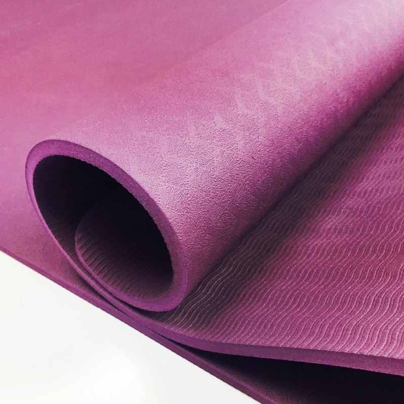 Dark Purple 100% TPE Yoga Mat