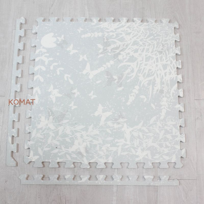 Beautiful Lavender Garden Design Printing EVA Foam Puzzle Mat