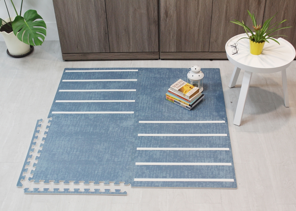 pastel foam play mat