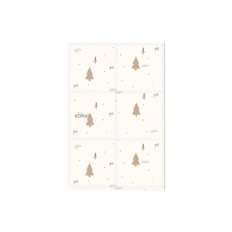 Winter Christmas Tree Design EVA Interlocking Play Mats for Baby