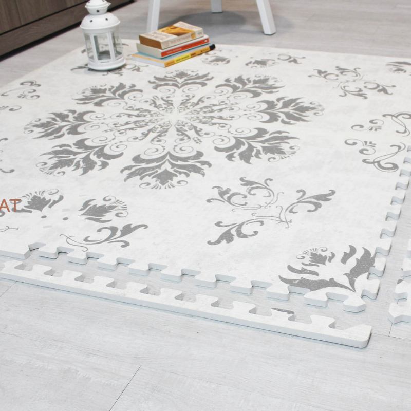 Classic Persian Flower EVA Plastic Interlocking Flooring Foam Mats