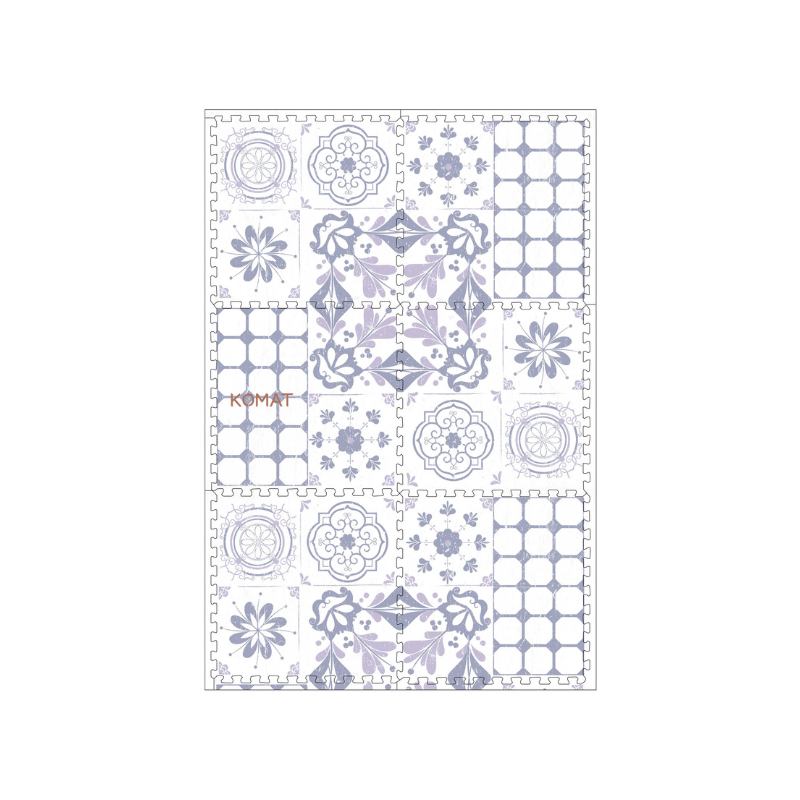 Traditional Moroccan Design Non-Toxic Printed EVA Baby Floor Play Mat