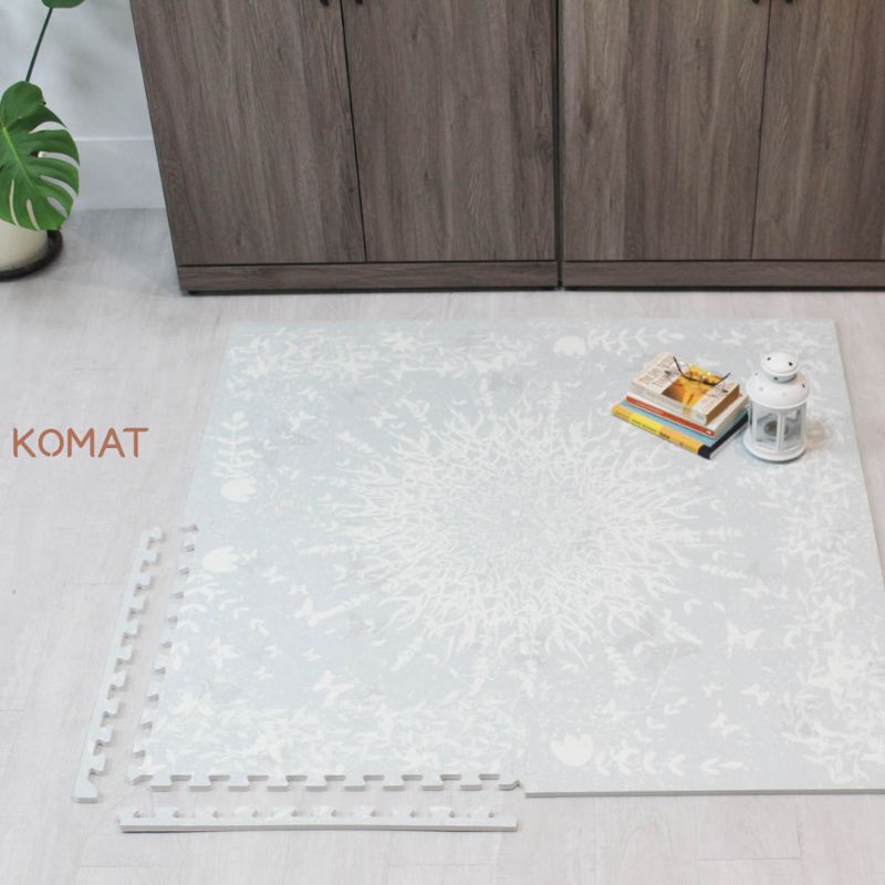 Beautiful Lavender Garden Design Printing EVA Foam Puzzle Mat